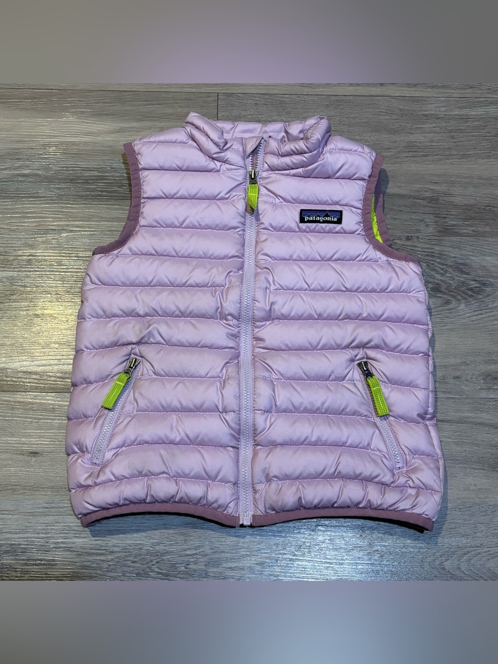 Patagonia Goose Down full zip puffer Vest Purple girls size 5t